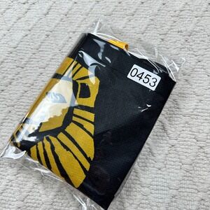 Disney The Lion King Broadway Musical Tote Bag Black Yellow Reusable Shopping